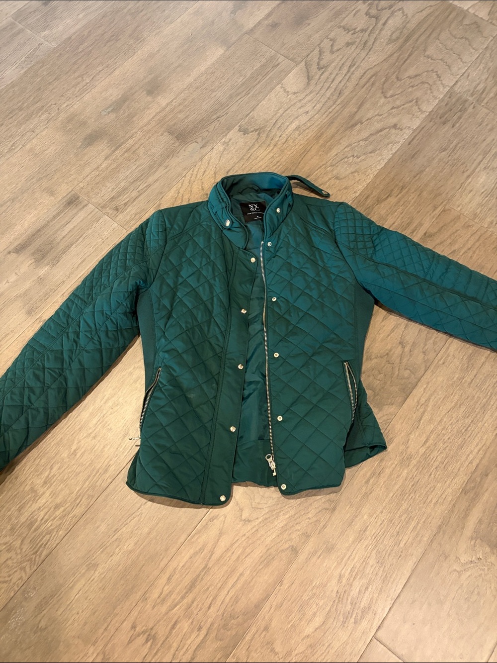 New York and company Quilted Emerald Green Women's Jacket